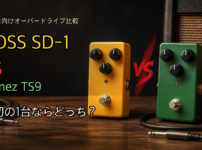 BOSS SD-1とIbanez TS9の初心者向けオーバードライブ比較アイキャッチ